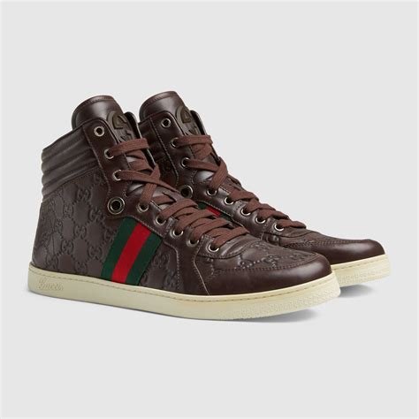 gucci high shoes|Gucci high top sneakers men's.